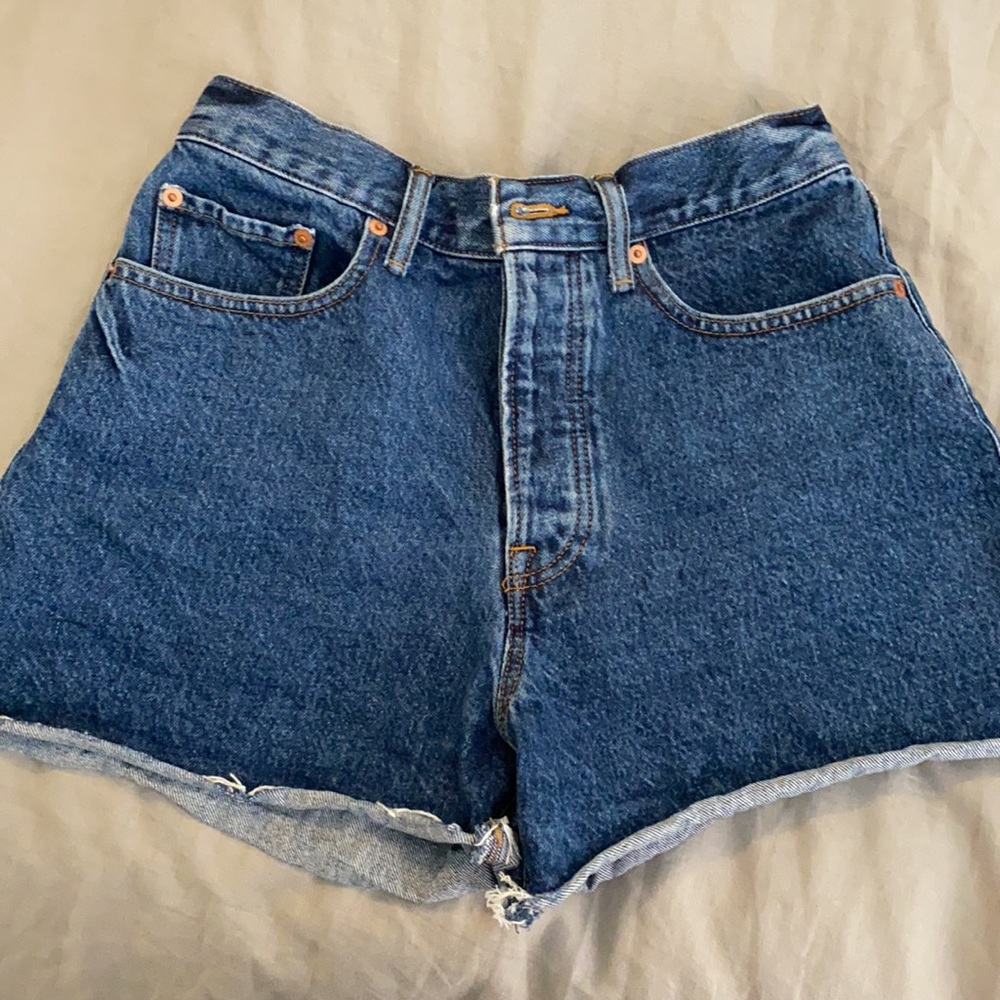 Lucky brand high waist denim traveler shorts